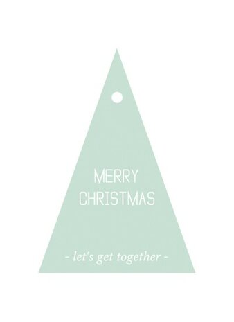 Cadeaulabels Merry Christmas assorti