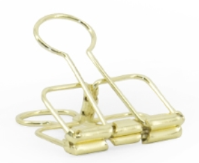 Binder clips medium gold
