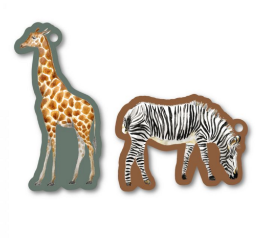 Cadeaulabel Jungle zebra