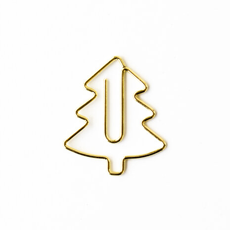 X-mas Clips - Tree - Gold Small 