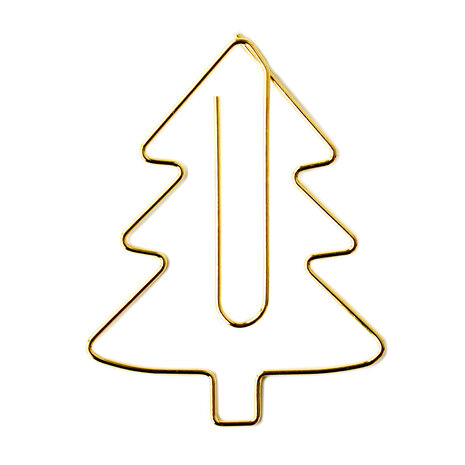 X-mas Clips - Tree - Gold Large