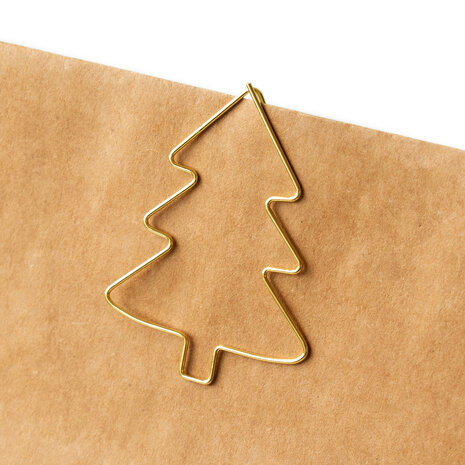 X-mas Clips - Tree - Gold Large