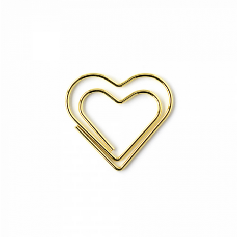 Clips - Heart - Gold Small 