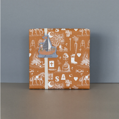 Cadeaulabel Duo - Pakjesboot piet 