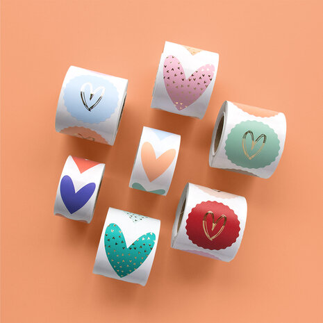Stickers Multi Hearts Sweet