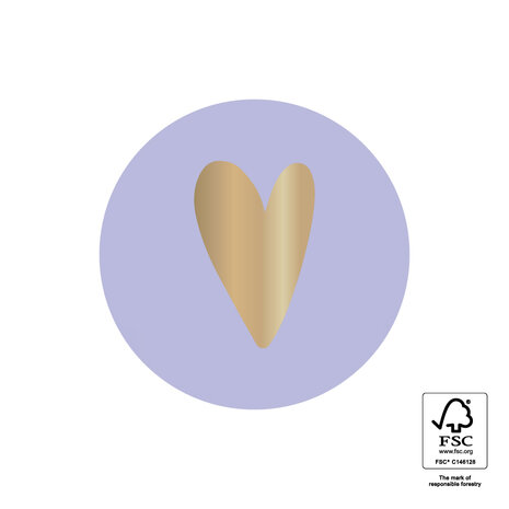 Sticker Heart - Lavender