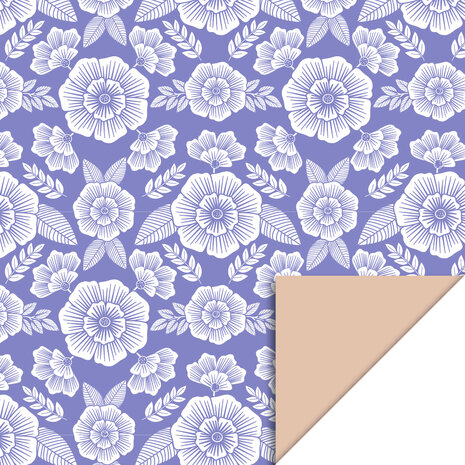 Cadeauzakjes Flowers Violet - Nude 12 x 19