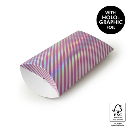 Pillow boxes - Medium - Holographic Pink 