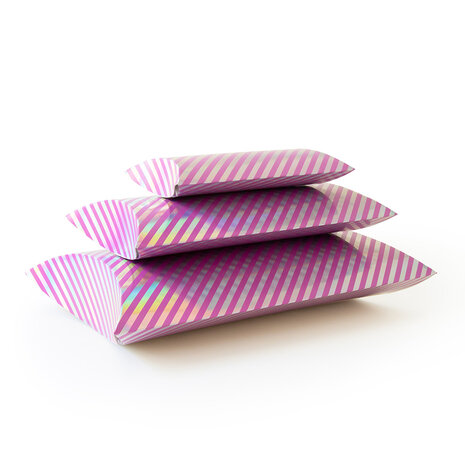 Pillow boxes - Medium - Holographic Pink 