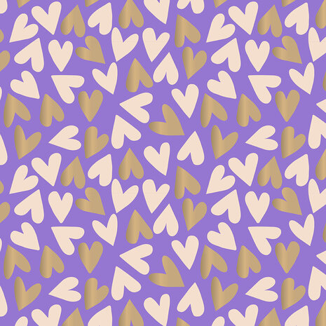 Pillow boxes - Medium - Hearts Lilac 