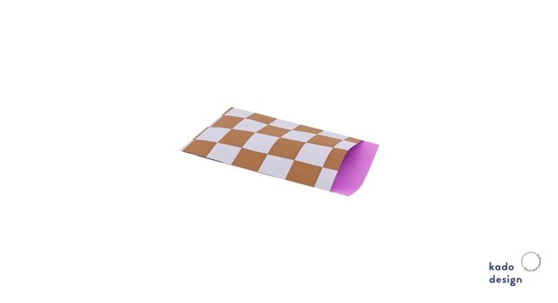 Cadeauzakjes Checkerboard  Spice ice + violet  12 x 19