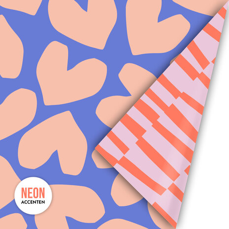 Cadeaupapier XL Solo Hearts – Color Clash
