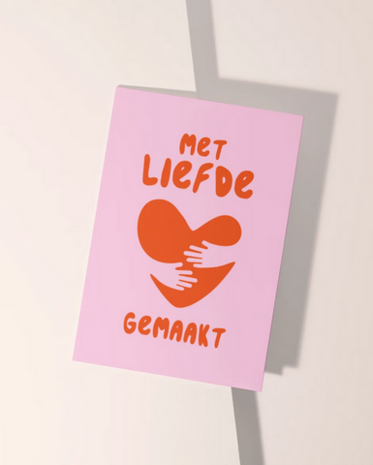 Ansichtkaart Met liefde gemaakt