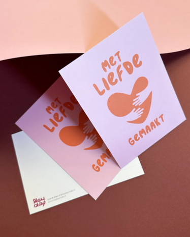 Ansichtkaart Met liefde gemaakt