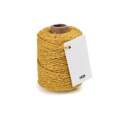 Cotton cord ochre/gold roll