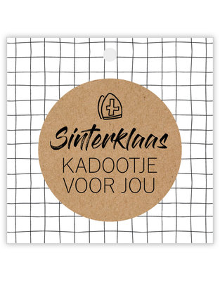 Cadeaulabel Sinterklaas kadootje voor jou