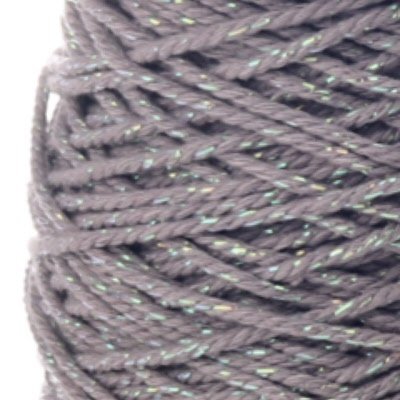 Cotton cord Irisé taupe parelmoer roll