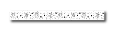 Masking tape Sneeuwpopjes en rendiertjes
