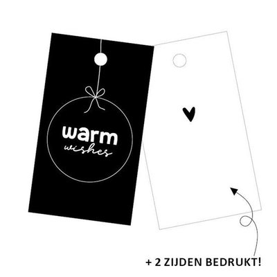 Cadeaulabel Warm wishes