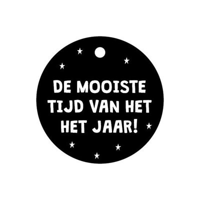 Cadeaulabel De mooiste tijd van het jaar!