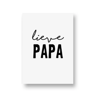 Ansichtkaart Lieve papa