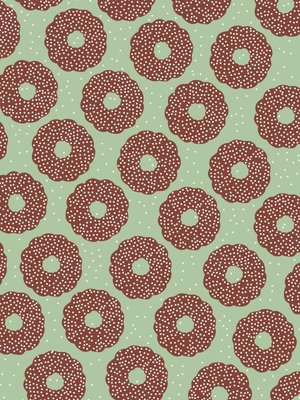 Cadeaupapier Christmas chocolate green