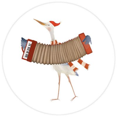 Sticker Blauwe reiger (klein)