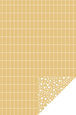 Cadeaupapier Sprinkles/grid yellow