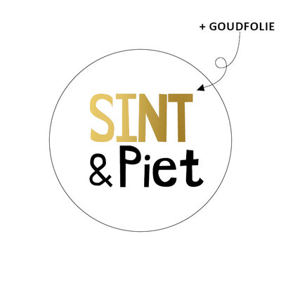 Sticker Sint & Piet