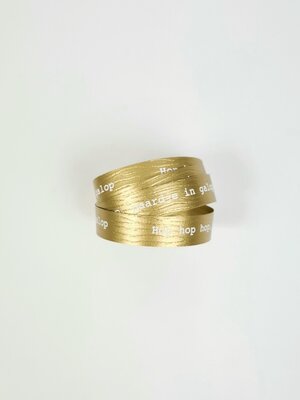 Krullint Hop hop hop, paardje in galop gold/white