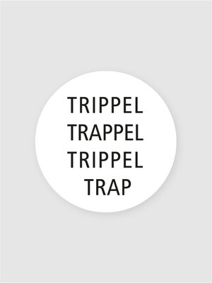 Sticker Trippel trappel white/black
