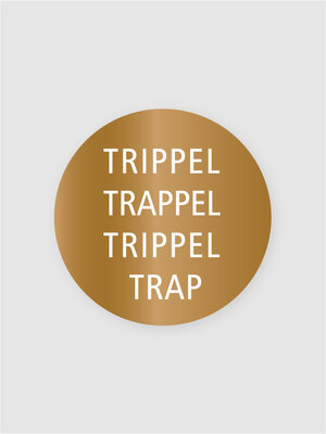 Sticker Trippel trappel gold/white