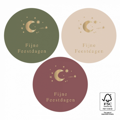 Stickers Multi - Fijne feestdagen '22