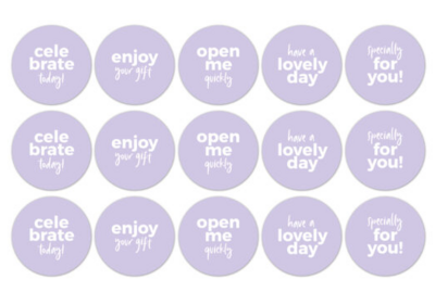 Stickers Text mix '23 lila