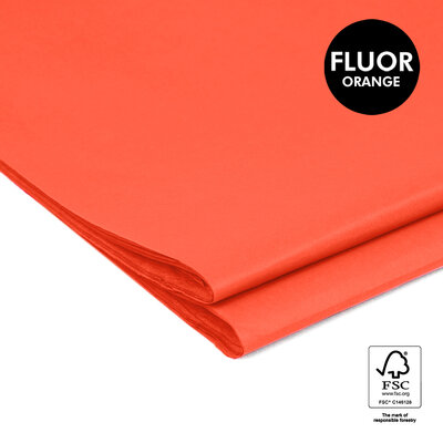 Vloeipapier Uni - Fluor Orange