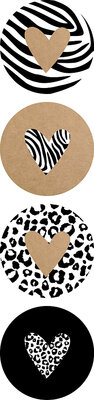 Sticker Wild hearts assorti