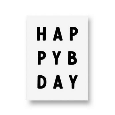Ansichtkaart Happybday