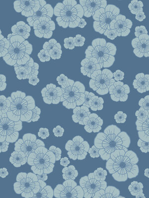 Cadeaupapier Kimono blue