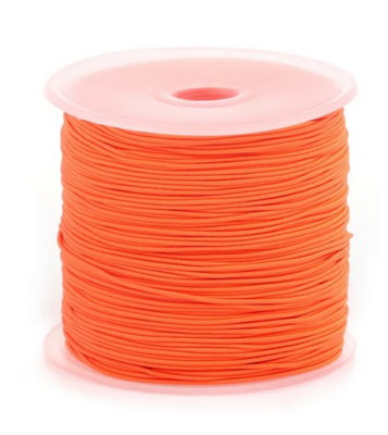 Elastic band neon orange 1mm