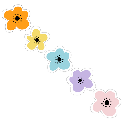 Sticker Bloemetje assorti