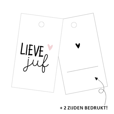 Cadeaulabel Lieve juf!