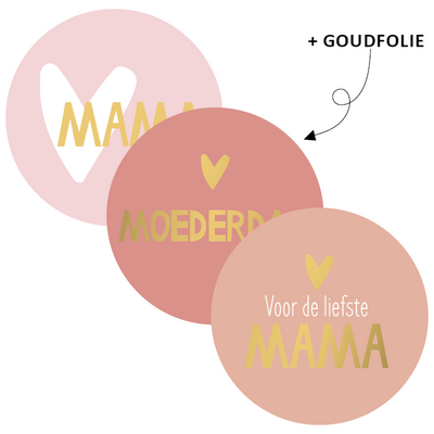 Sticker Moederdag assorti