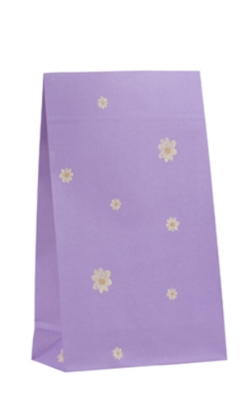 Blokbodemzak Daisies jangle purple