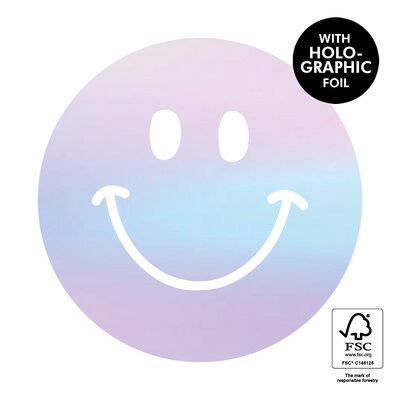 Stickers Smiley Holographic