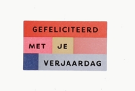 Stickers Bloc Gefeliciteerd met je verjaardag