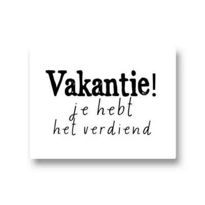 Lotsoflo Vakantie! Je hebt het verdiend