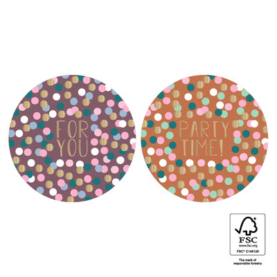 Stickers Duo - For You Confetti Gold - Warm