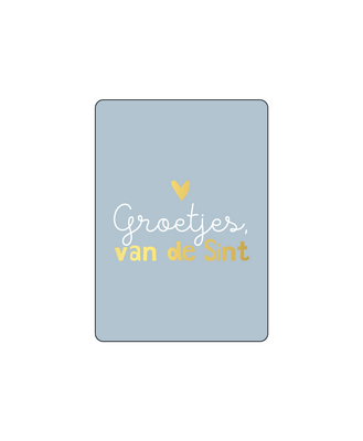 Cadeaukaart Groetjes van de Sint