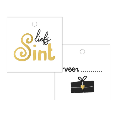 Cadeaulabel Liefs Sint