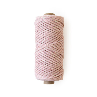 Cotton cord Irisé roze parelmoer roll